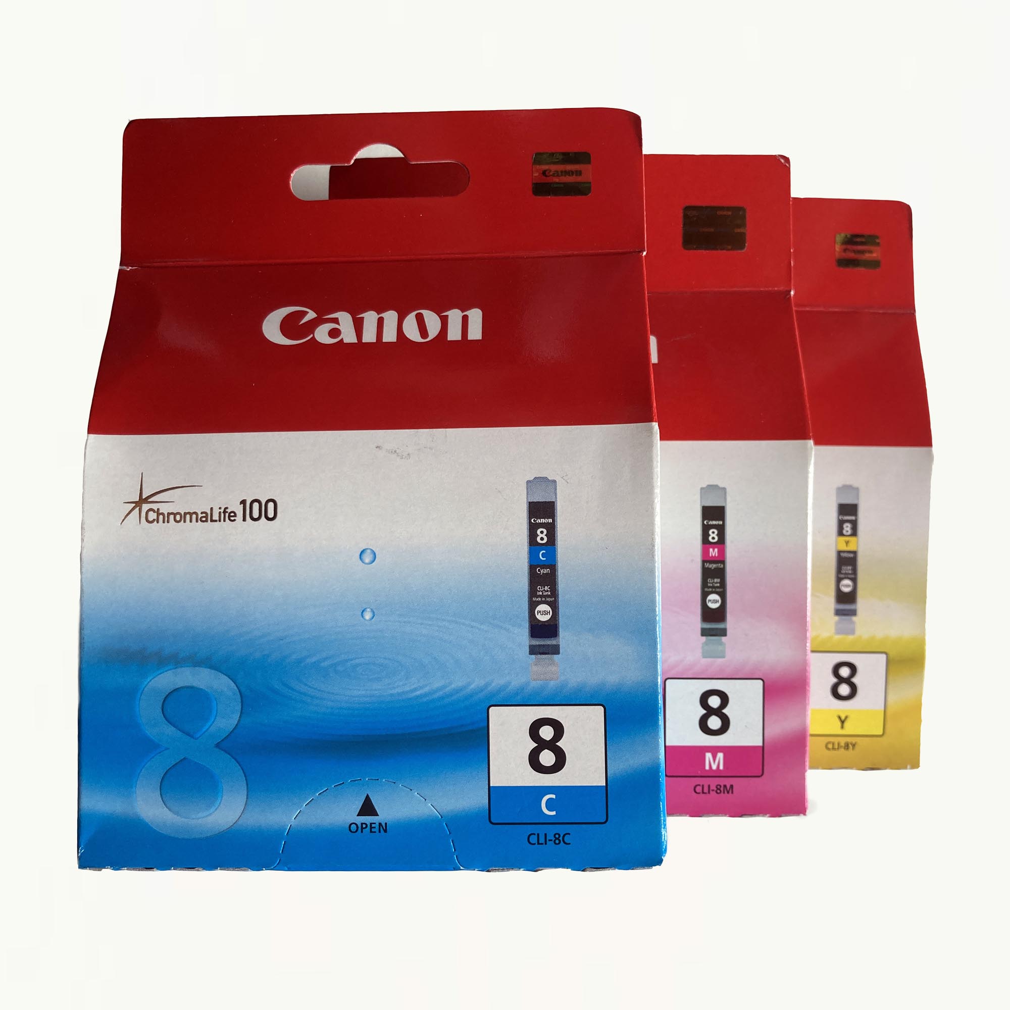 Canon CLI-8 Cyan (C) / Magenta (M) / Gelb (Y) Original Tinten - Multipack  (0621B029)
