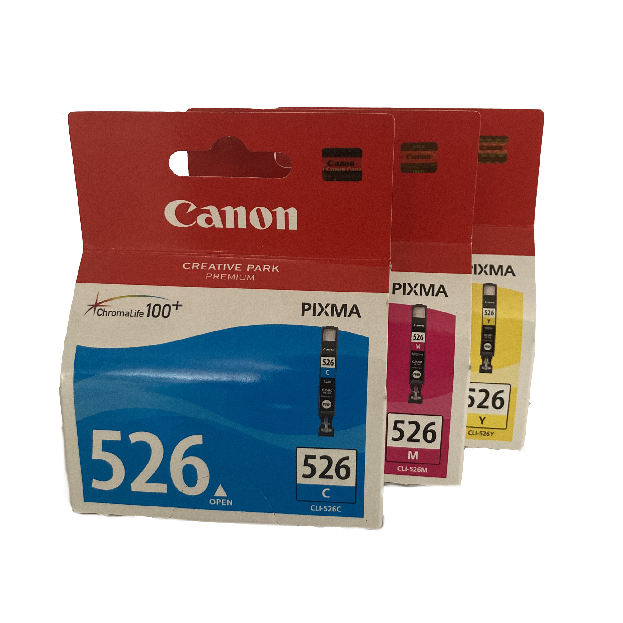 (M) (C) - Magenta Gelb / Original (Y) / Multipack Canon CLI-526 Tinten (4541B006) Cyan